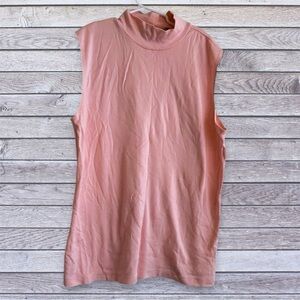 croft & barrow Pink Sleeveless Mock Neck Tank